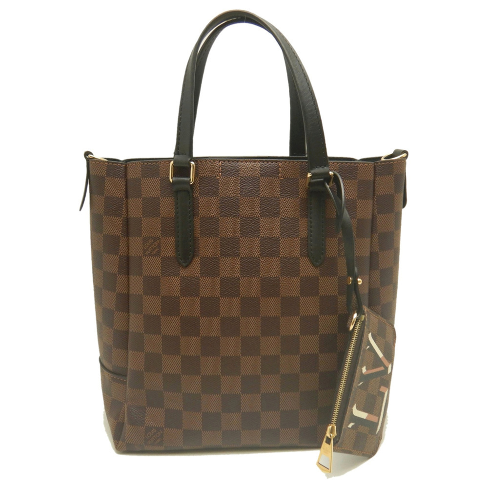 LOUIS VUITTON Damier Belmont NV MM N60294 Tote Bag, Ebene, Women's, 254352